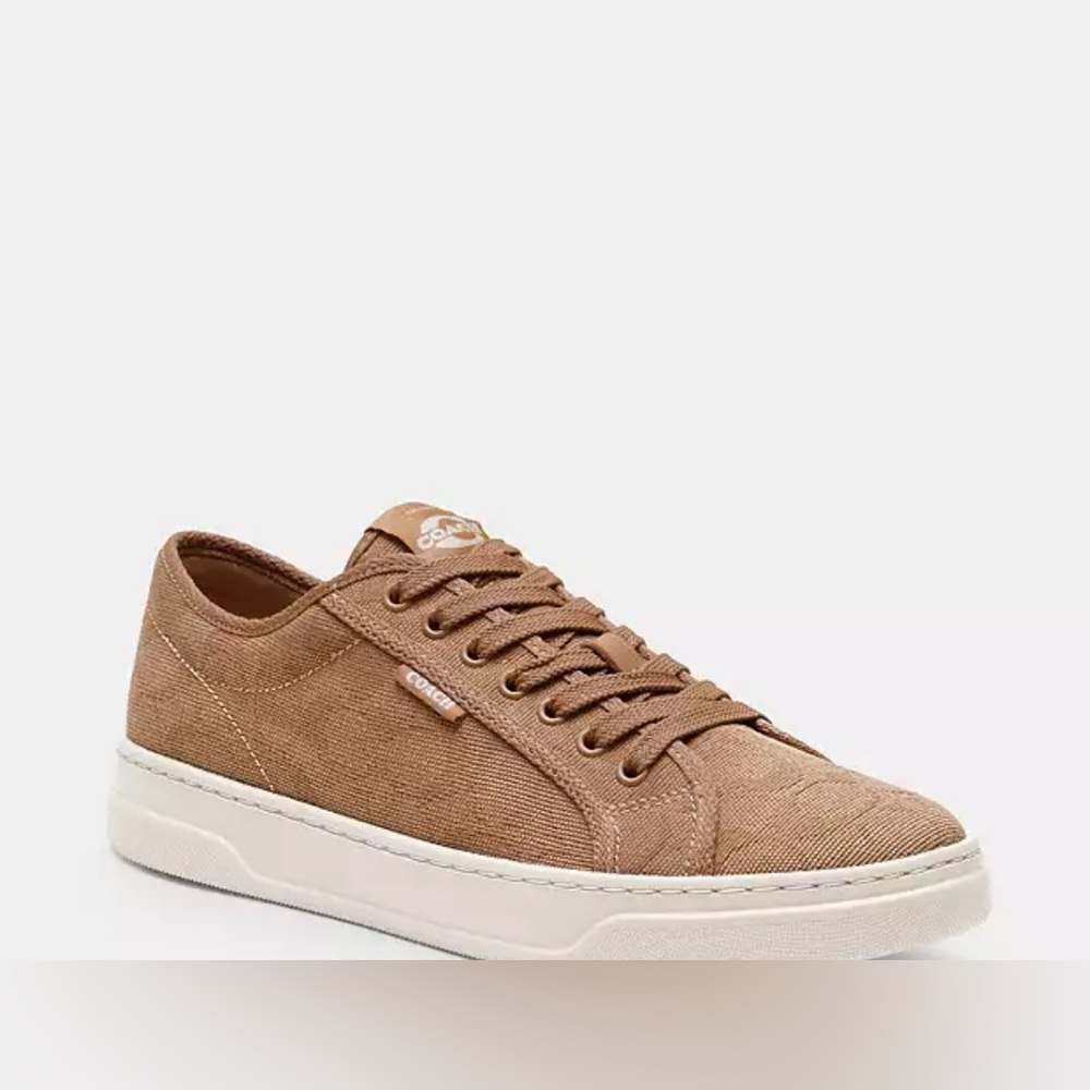 NWT Coach Women’s Tan Canvas Sneakers